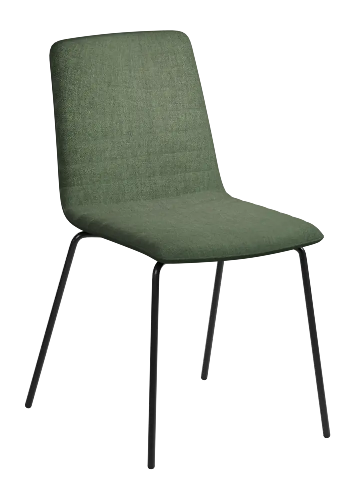 ARCA MEET BLACK, židle konferenční, látka zelená